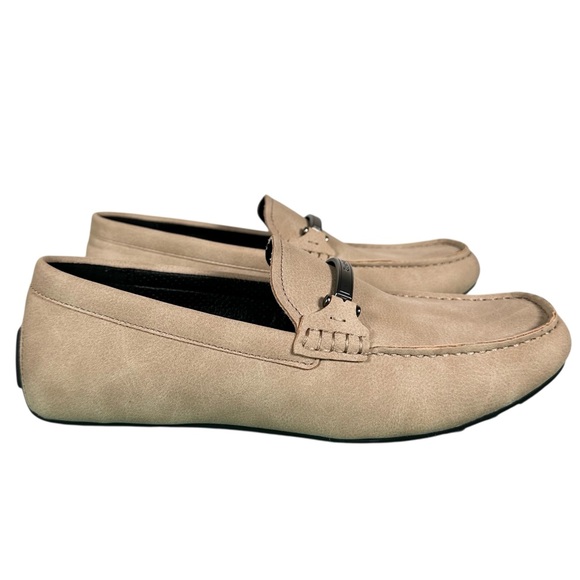CALVIN KLEIN Otilis Suede Horsebit Loafers in beige - Picture 3 of 10